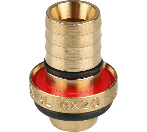 Тройник-переходник обжимной STOUT с внутренней резьбой 16х1/2х16 SFS-0012-001216