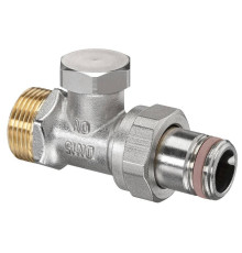 Вентиль на обратную подводку Oventrop Combi 2 прямой 3/4 x 1/2 никелированный 1091172