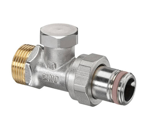 Вентиль на обратную подводку Oventrop Combi 2 прямой 3/4 x 1/2 никелированный 1091172