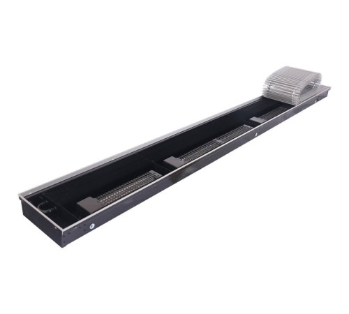 Конвектор внутрипольный STOUT SCQ 75х240х2250 мм с роликовой решеткой SCQ-1100-0724225