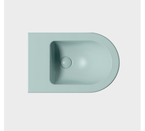 Биде подвесное GSI Pura 550х360 мм с отверстием под смеситель Ghiaccio Matte 8865FR2115