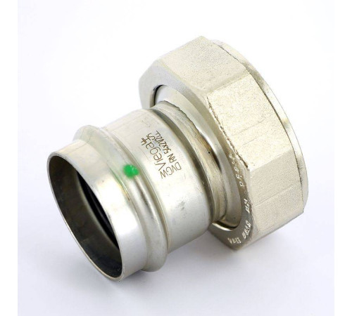 Муфта пресс Viega Sanpress Inox с накидной гайкой 54х2 1/2 нержавеющая сталь 437992