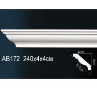 Карниз потолочный Perfect AB172 полиуретановый 190x190x2000 мм AB172