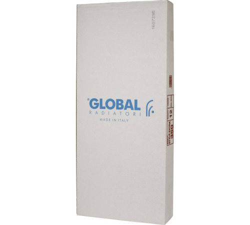 Радиатор биметаллический Global STYLE EXTRA 350 12 секций боковое подключение RAL 9010 STE03501012