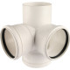 Крестовина двухплоскостная REHAU RAUPIANO PLUS 110x110x110 мм 87° 11215641003