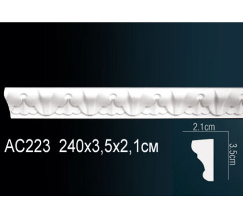 Молдинг Perfect AC223 полиуретановый с орнаментом AC223