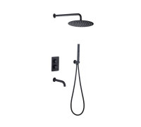 Душевой комплект Allen Brau Priority черный матовый 5.31014-31