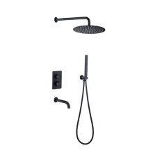 Душевой комплект Allen Brau Priority черный матовый 5.31014-31