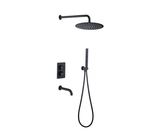 Душевой комплект Allen Brau Priority черный матовый 5.31014-31