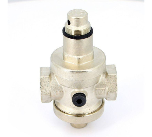 Редуктор давления UNI-FITT ВВ 1 никелированный под аксиальный манометр 204N4140