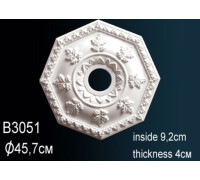 Розетка потолочная Perfect B3051 полиуретановая 510 мм B3051