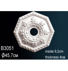 Розетка потолочная Perfect B3051 полиуретановая 510 мм B3051