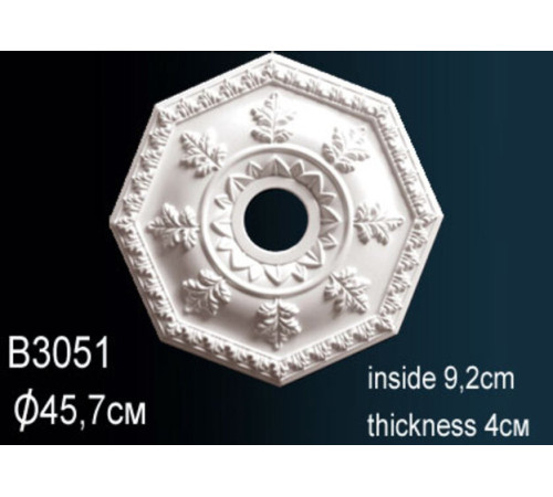 Розетка потолочная Perfect B3051 полиуретановая 510 мм B3051