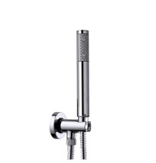 Душевой комплект Bossini Zen лейка с держателем и шланговым подключением шлифованный никель C12001C.094