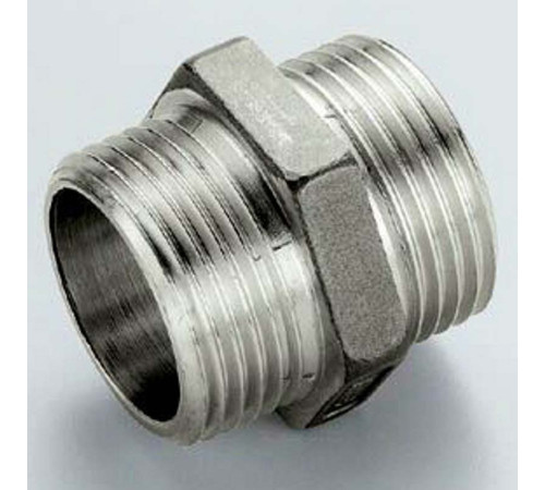 Ниппель резьбовой переходной Tiemme 1 1/2 x 1 1/4 НН никелированный 1500396