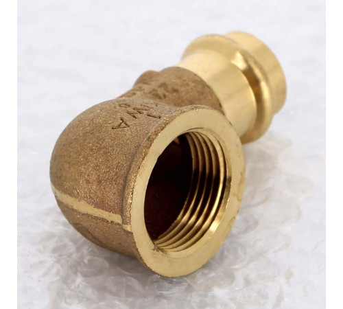 Угол 90° пресс-В бронзовый Viega Sanpress 22х1 314378