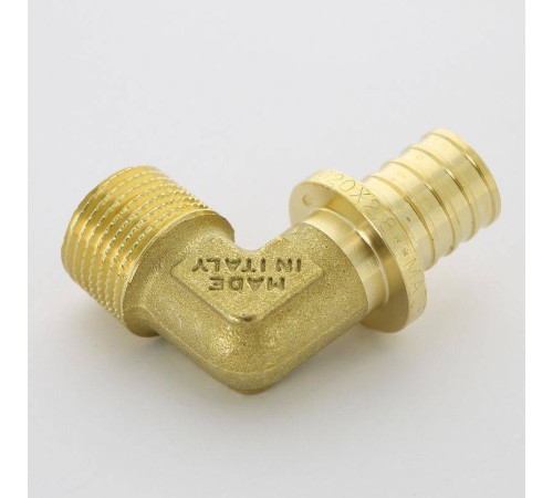 Угол аксиальный Uni-Fitt 20x1/2 НР латунь 745G7200