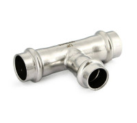 Тройник пресс Uni-Fitt 28х22х28 мм нержавеющая сталь 796S4340