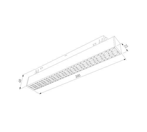Slim Magnetic Трековый светильник 10W 4000K черный 85530/01