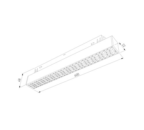 Slim Magnetic Трековый светильник 20W 4000K черный 85531/01