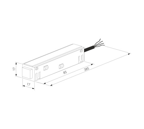 Slim Magnetic Ввод питания черный 85095/00 85095/00