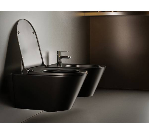 Биде подвесное Boheme Avva 35.5х53 см черный 974-B