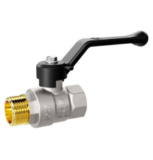 Кран шаровой латунный LD Pride Ду 50 Ру 25 В-Н рычаг 47.50.В-Н.Р