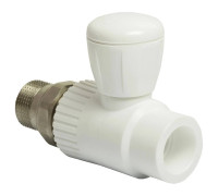 Кран шаровой THERMOLIGHT американка PP-R 25х3/4 прямой белый UPF 006 25 20 00 W