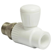 Кран шаровой THERMOLIGHT американка PP-R 25х3/4 прямой белый UPF 006 25 20 00 W