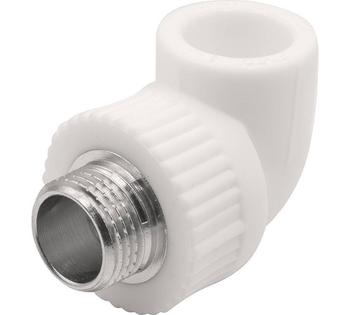 Угольник комбинированный 90° PP-R THERMOLIGHT 20 мм x 1/2 НР белый НС-1620675