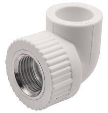 Угольник комбинированный 90° PP-R THERMOLIGHT 20 мм x 1/2 ВР белый НС-1620664