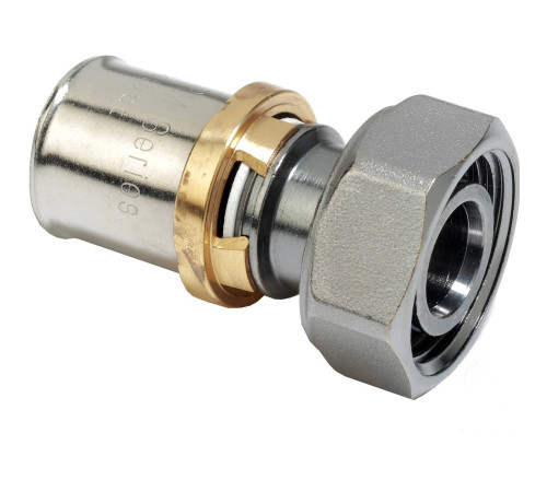 Муфта пресс с накидной гайкой Giacomini RM 16х3/4 латунь RM108Y043