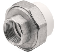 Муфта комбинированная разъемная THERMOLIGHT PP-R ВР 32х3/4 белая НС-1620524