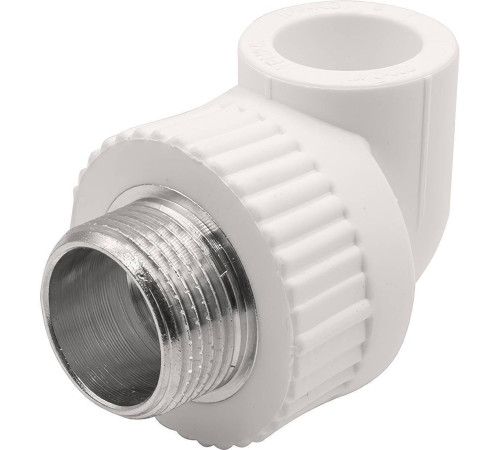 Угольник комбинированный 90° PP-R THERMOLIGHT 20 мм x 3/4 НР белый НС-1620676