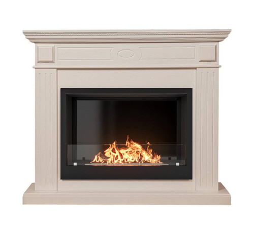 Каминокомплект Firelight Bianco 25 шпон беленый дуб с биокамином BFP/P-2520 1660823