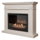 Каминокомплект Firelight Bianco 25 шпон беленый дуб с биокамином BFP/P-2520 1660823