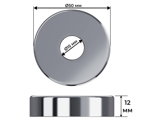 Набор термостатический трехосевой Royal Thermo Design Pro 15 мм M30x1,5 Хром НС-1646646