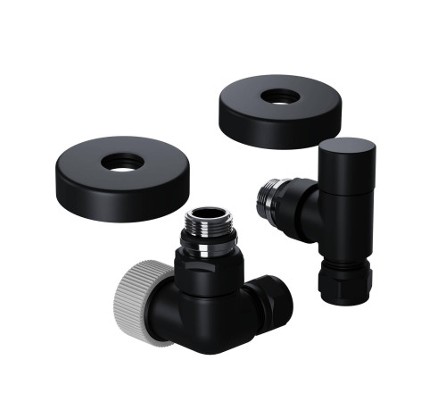 Набор термостатический трехосевой Royal Thermo Design Pro 15 мм M30x1,5 Черный НС-1646647