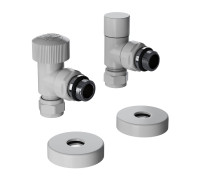 Набор термостатический угловой Royal Thermo Design Pro 15 мм M30x1.5 белый НС-1646648