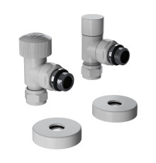 Набор термостатический угловой Royal Thermo Design Pro 15 мм M30x1.5 белый НС-1646648