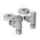 Набор термостатический угловой Royal Thermo Design Pro 15 мм M30x1.5 белый НС-1646648