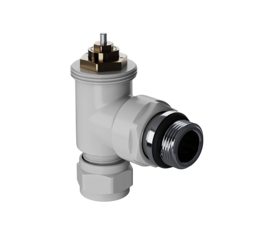 Набор термостатический угловой Royal Thermo Design Pro 15 мм M30x1.5 белый НС-1646648