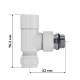 Набор термостатический угловой Royal Thermo Design Pro 15 мм M30x1.5 белый НС-1646648