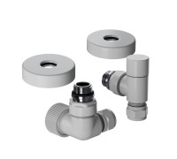 Набор термостатический трехосевой Royal Thermo Design Pro 15 мм M30x1,5 Белый НС-1646645