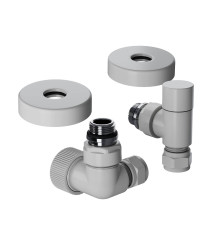 Набор термостатический трехосевой Royal Thermo Design Pro 15 мм M30x1,5 Белый НС-1646645