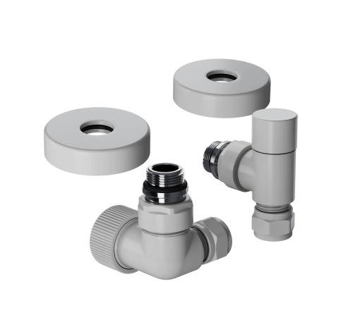 Набор термостатический трехосевой Royal Thermo Design Pro 15 мм M30x1,5 Белый НС-1646645