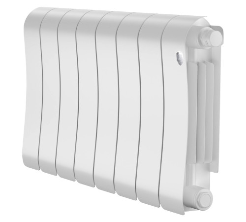 Радиатор биметаллический Royal Thermo Infinity 300 Bianco Traffico VR80 8 секций нижнее подключение НС-1696339