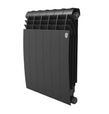 Радиатор биметаллический Royal Thermo BILINER 500 6 секций боковое подключение Чёрный НС-1682288
