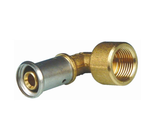 Угольник 90° HENCO латунь пресс 20x3/4 ВР 11P-2005