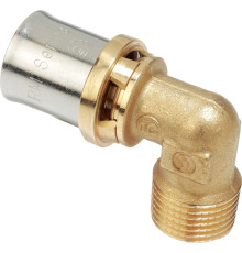 Угольник-пресс Giacomini латунь НР 16x1/2 RM127Y033